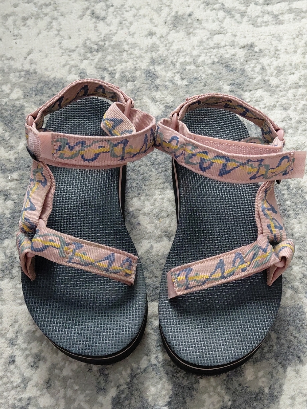 Teva Pink Patterned Platform Sandals - Picture 2 of 7